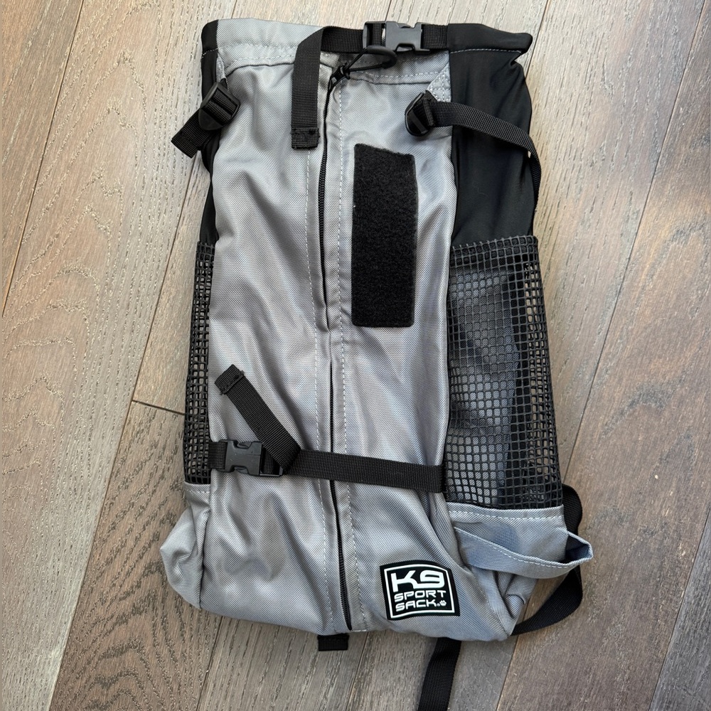 K9 Sport Sack® AIR PLUS Adjustable Backpack Dog Carrier in Light Gray